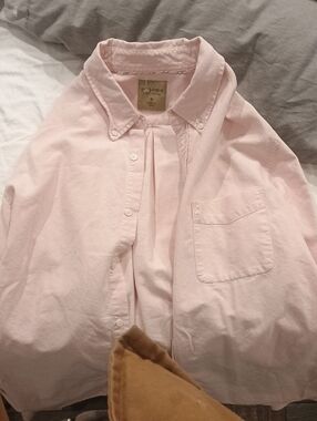 Sonoma Pale Pink Button-Down Oxford Shirt